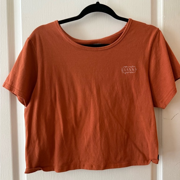Vans Tops - Vans Women's Terracotta Short Sleeve Crop Tee